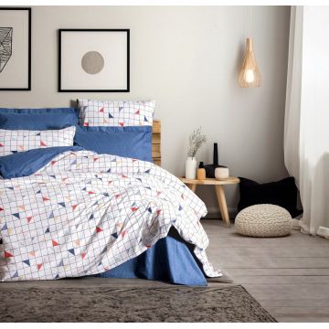 Lenjerie de pat dubla (DE), L'essentiel Maison, Stew, Albastru