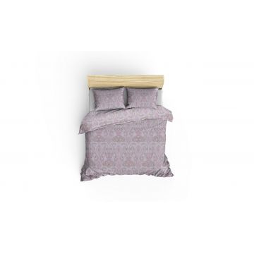 Lenjerie de pat dubla (ES), L'essentiel Maison, Palmira, Roz/Alb