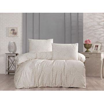 Lenjerie de pat dubla (FR), L'essentiel Maison, Classic, Crem