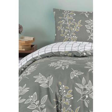 Lenjerie de pat dubla King (FR), 3 piese, L'essentiel Maison, LineLeaf, Verde