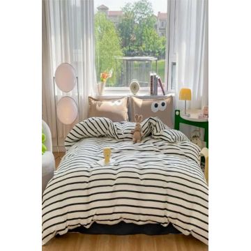 Lenjerie de pat dubla Super King (EU) (IT), 3 piese, L'essentiel Maison, Funny, Maro