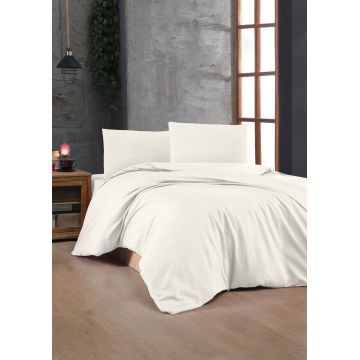 Lenjerie de pat dubla Super King (FR), L'essentiel Maison, Cream, Crem