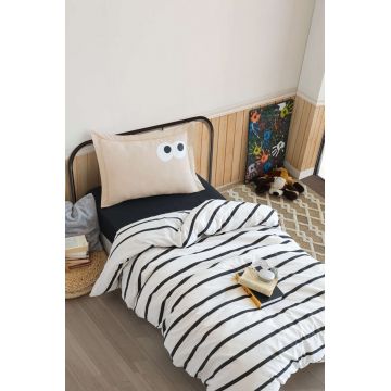 Lenjerie de pat pentru o persoana (DE), 2 piese, L'essentiel Maison, Funny, Maro