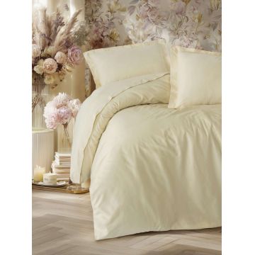 Lenjerie de pat pentru o persoana (FR), L'essentiel Maison, Elegant, Bej