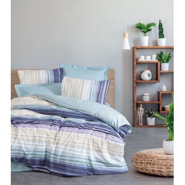 Lenjerie de pat pentru o persoana Single XXL (DE), L'essentiel Maison, Fonte, Verde menta