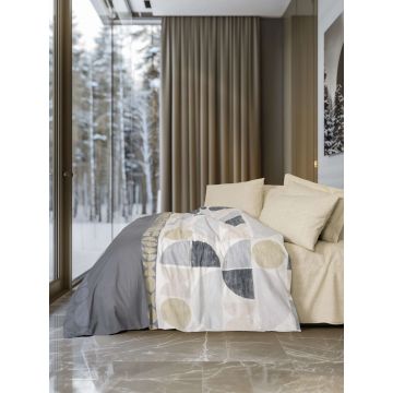 Lenjerie de pat pentru o persoana Single XXL (DE), L'essentiel Maison, Formo, Bej