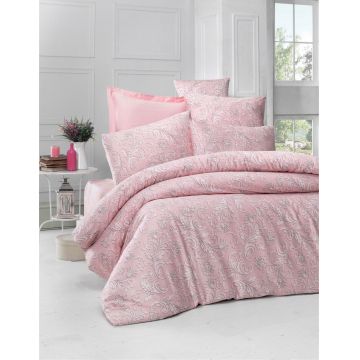 Lenjerie de pat pentru o persoana Single XXL (DE), L'essentiel Maison, Verano, Roz pudra