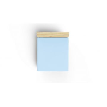 Cearceaf de pat cu elastic Ranforce Single Large (FR), L'essentiel Maison, Light Blue, Albastru deschis