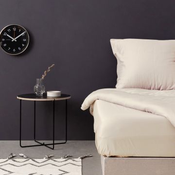 Cearceaf de pat cu elastic Satin Double XL (FR) (IT) (ES) DE), L'essentiel Maison, De Cream, Crem