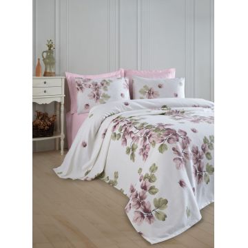 Cuvertura pique Single (EU) (IT), L'essentiel Maison, Spring, Bumbac, Roz prafuit