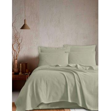 Cuvertura pique Single (FR), L'essentiel Maison, Tonne, Verde deschis