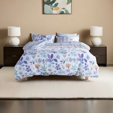 Lenjerie de pat dubla Super King (FR), L'essentiel Maison, Hope, Lila