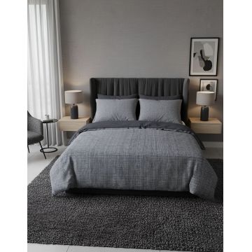 Lenjerie de pat pentru o persoana (DE), L'essentiel Maison, Leron Kombin, Gri / Roz / Alb