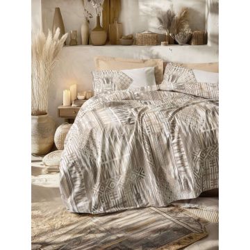 Lenjerie de pat pentru o persoana Single XXL (DE), L'essentiel Maison, Amara, Caramel