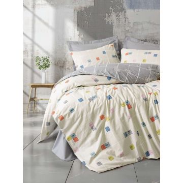 Lenjerie de pat pentru o persoana Single XXL (DE), L'essentiel Maison, Evo, Gri