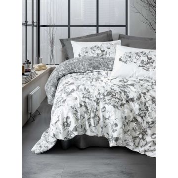 Lenjerie de pat pentru o persoana Single XXL (DE), L'essentiel Maison, Florva, Antracit