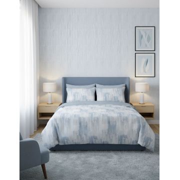 Lenjerie de pat pentru o persoana Single XXL (DE), L'essentiel Maison, Moreno Kombin, Albastru