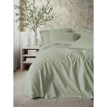 Lenjerie de pat pentru o persoana Single XXL (DE), L'essentiel Maison, Plain, Salvie