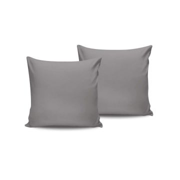 Set 2 fete de perna Satin (FR), L'essentiel Maison, De Dark Grey, Gri inchis