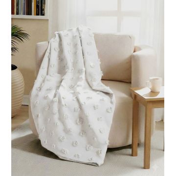 Cuvertura de pat, L'essentiel Maison, Hayal, Alb