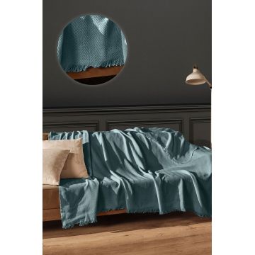 Cuvertura de pat, L'essentiel Maison, Merlin, Aqua