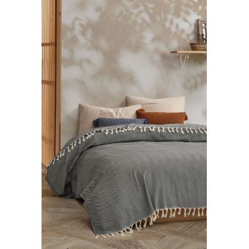 Cuvertura matlasata dubla, L'essentiel Maison, Ermes, Negru