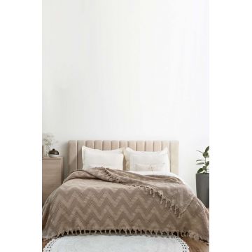 Cuvertura matlasata dubla, L'essentiel Maison, Naomi, Bej