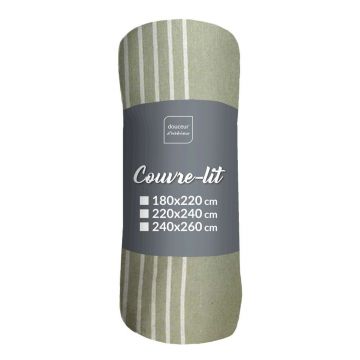 Cuvertură verde 240x260 cm Adele – douceur d'intérieur