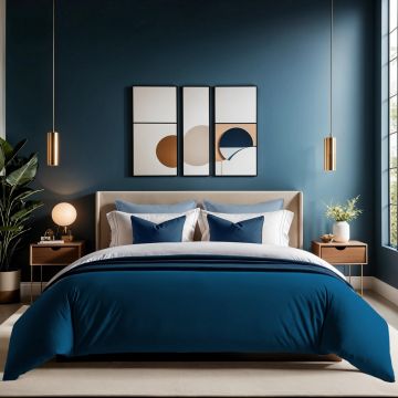 Husa de pilota Ranforce King (FR) (IT), L'essentiel Maison, Tonne Marie, Albastru petrol