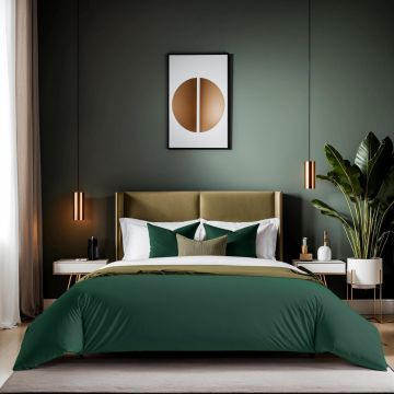 Husa de pilota Ranforce Single (FR), L'essentiel Maison, Tonne Verte- 54, Verde inchis