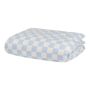 HusÄde pilotÄalbastru-deschis/crem din bumbac satinat pentru pat de o persoanÄ140x200 cm Plu âu0080noo.ma