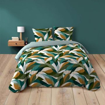 Lenjerie de pat din bumbac pentru pat dublu/extinsă cu 3 piese 240x220 cm Swan – douceur d'intérieur