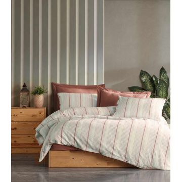 Lenjerie de pat dubla, L'essentiel Maison, Avva, Caramiziu
