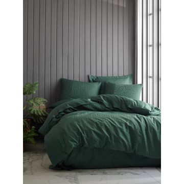 Lenjerie de pat dubla, L'essentiel Maison, Hexa, Verde