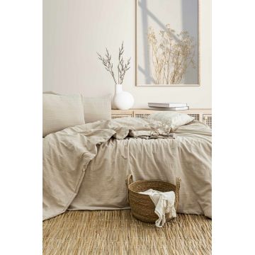 Lenjerie de pat dubla, L'essentiel Maison, Salve, Bej