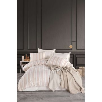Lenjerie de pat dubla, L'essentiel Maison, Soft Line, Bej