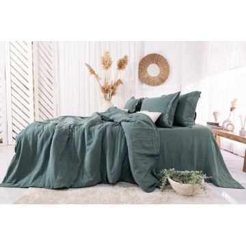 Lenjerie de pat dubla, L'essentiel Maison, Vetro, Kaki