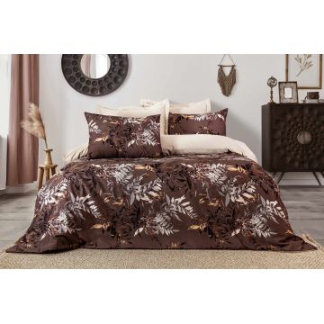 Lenjerie de pat dubla, L'essentiel Maison, Walton, Maro / Crem / Galben