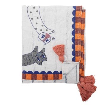 Pătură din amestec de bumbac 130x155 cm Missy – Bloomingville