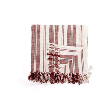 Pătură teracotă din bumbac 150x200 cm Indira – Tiseco Home Studio