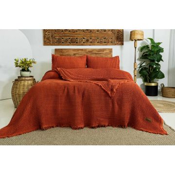 Set cuvertura pique dubla, L'essentiel Maison, Norah, Cupru