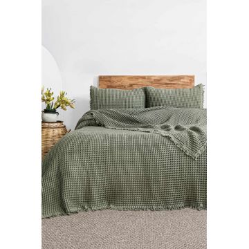 Set cuvertura pique dubla, L'essentiel Maison, Norah, Kaki