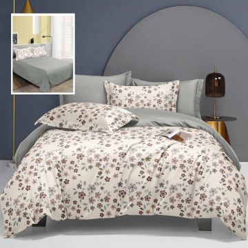 Lenjerie de pat elegance 6 piese cu cearsaf (lec19)