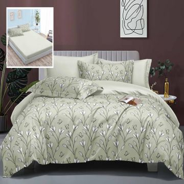 Lenjerie de pat elegance 6 piese cu husa (leh1)