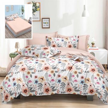 Lenjerie de pat elegance 6 piese cu husa (leh15)