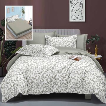 Lenjerie de pat elegance 6 piese cu husa (leh16)