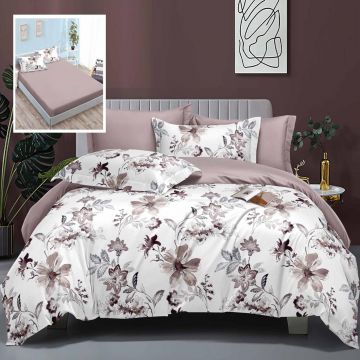 Lenjerie de pat elegance 6 piese cu husa (leh8)