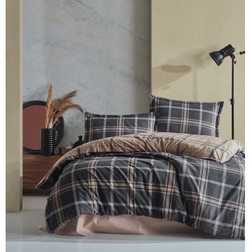 Lenjerie de pat ranforce clasy king size (arbon)