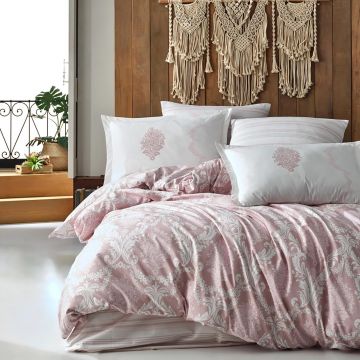 Lenjerie de pat ranforce clasy king size (fiorita v1)