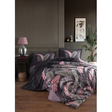 Lenjerie de pat ranforce clasy king size (hena v1)